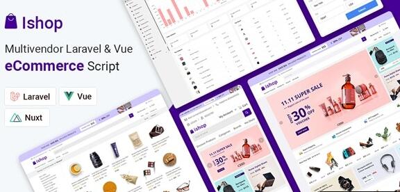 Ishop v3.2.7（已汉化） – Multivendor Laravel & Vue eCommerce CMS