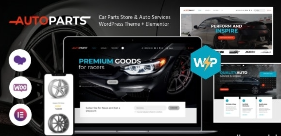 Car Parts Store & Auto Services WordPress Theme + Elementor v1.5.8