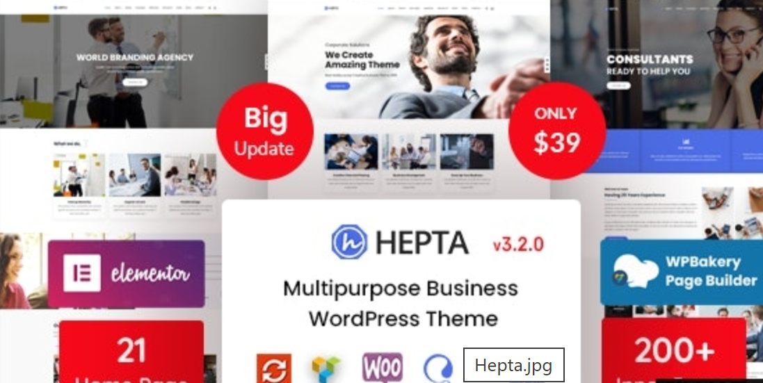 Hepta v3.2.0 – Multipurpose Business Theme