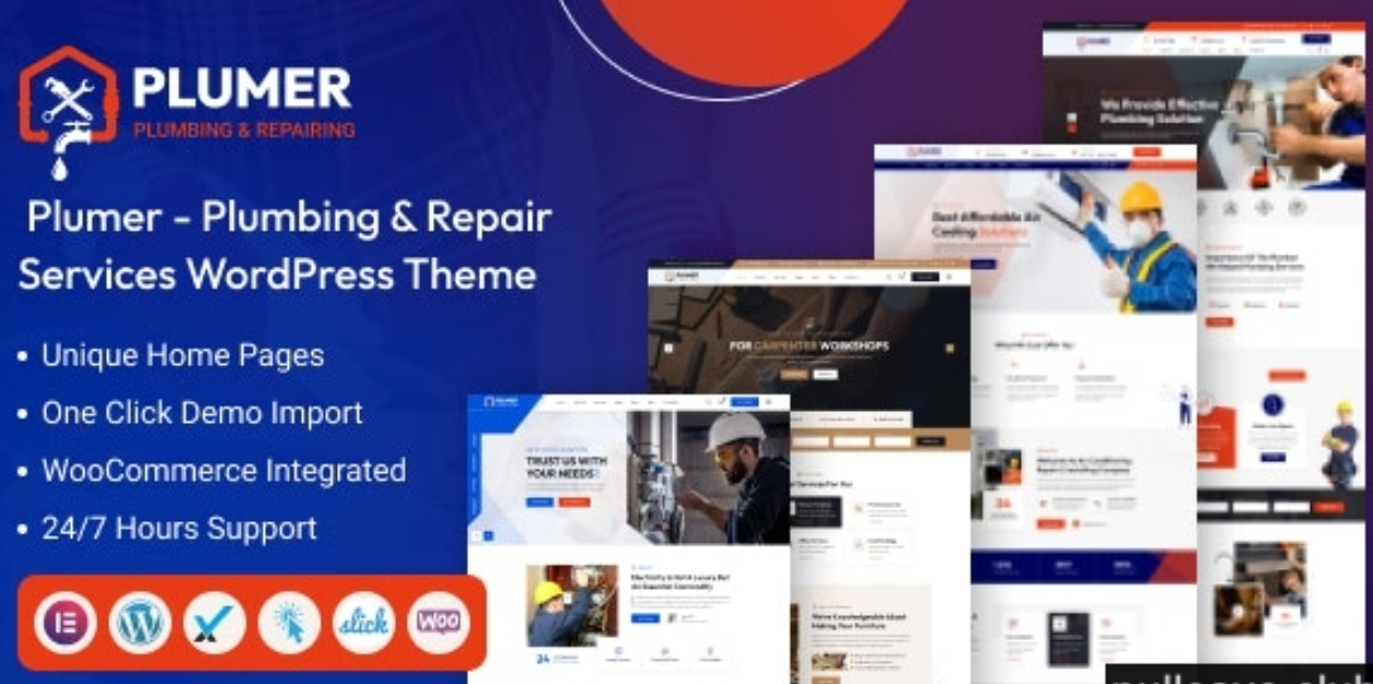 Plumer v1.0.0 – Plumbing & Repair Services WordPress Theme