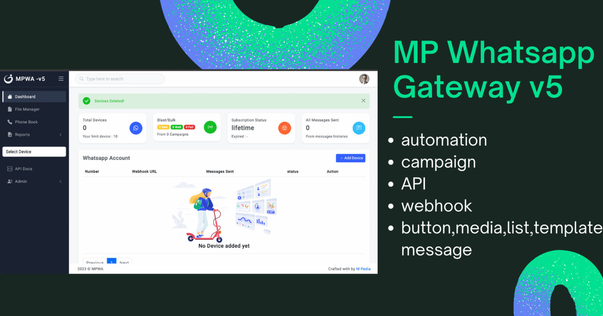 Whatsapp Gateway | Multi Device | mpedia v7.0.0