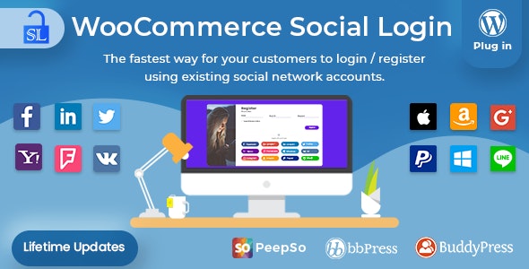 Social Login v2.8.0 – WordPress / WooCommerce Plugin