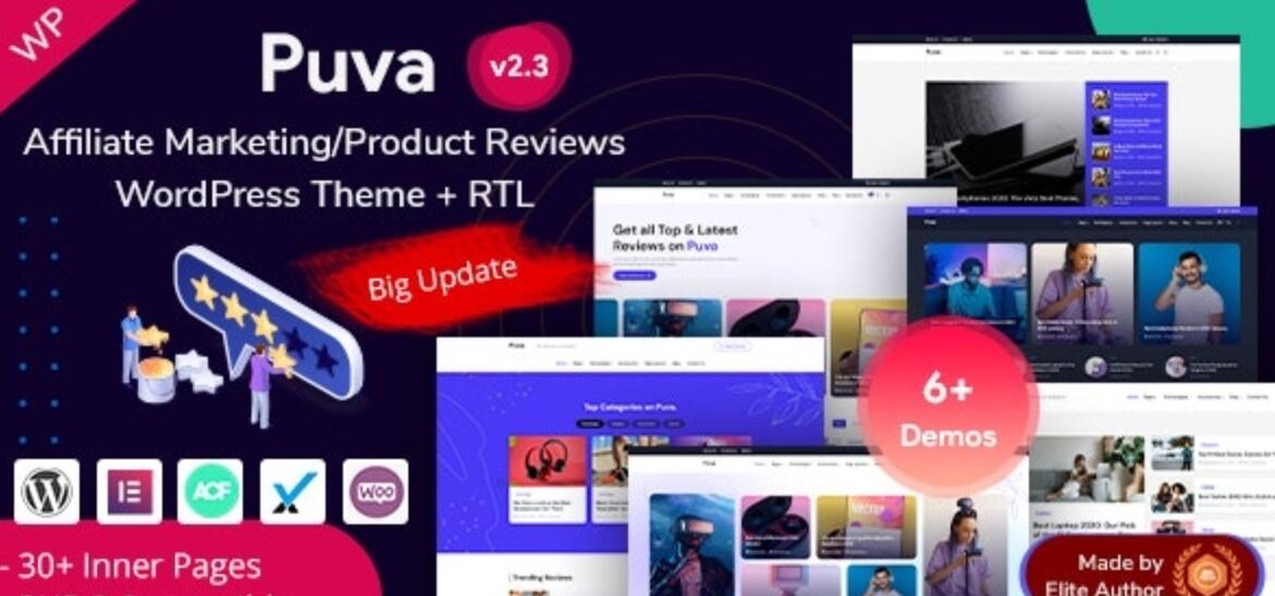 Puva v2.3 – 在线博客和附属产品评论 WordPress 主题