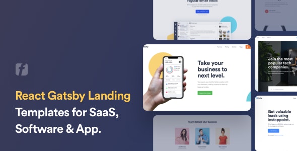Finity v1.0.0 – React Gatsby Landing Page Template for SaaS & Startup