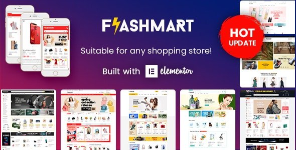 FlashMart v2.0.15（已汉化） – Multipurpose Elementor WooCommerce WordPress Theme (10+ Homepages & Mobile Layout Ready)