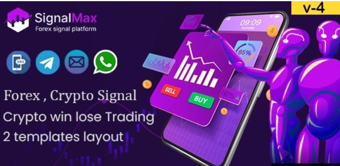 SignalMax v4.0 – Trading & Forex , Crypto Signal Notifier Subscription based Platform