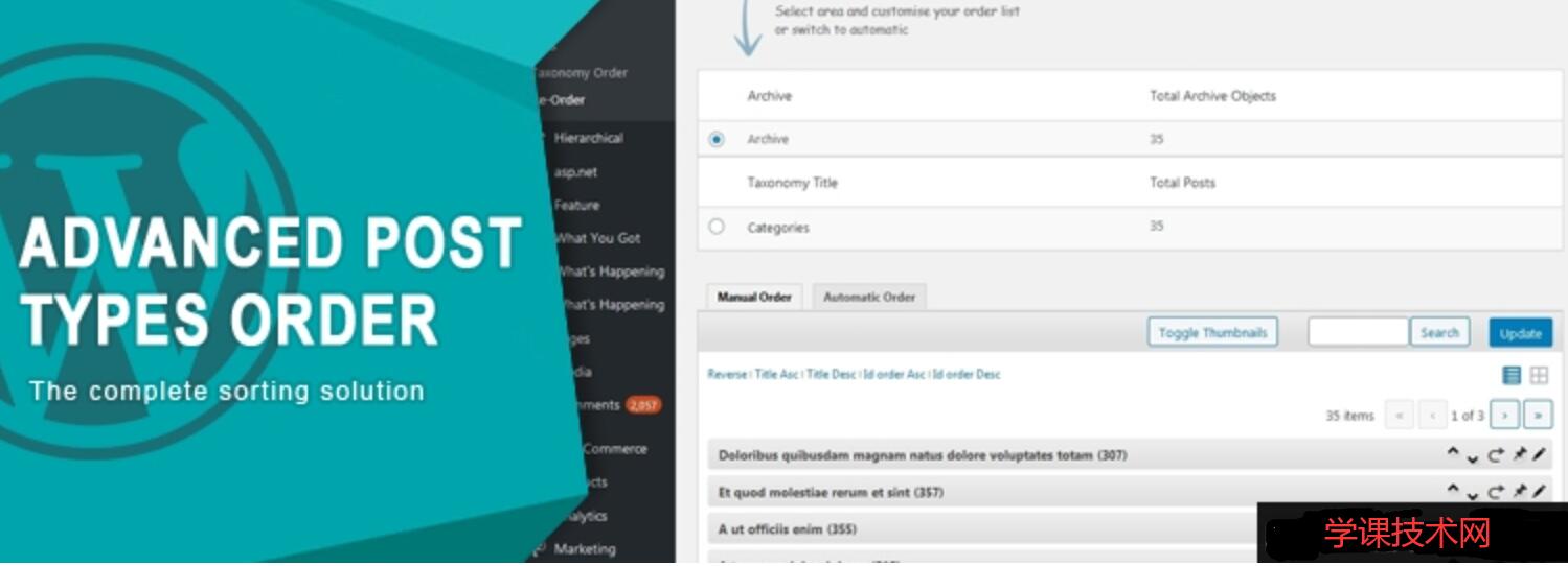 Advanced Post Types Order v5.0