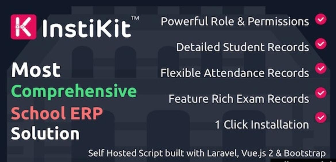 InstiKit School v4.5.0 – 学校管理系统和学校 ERP