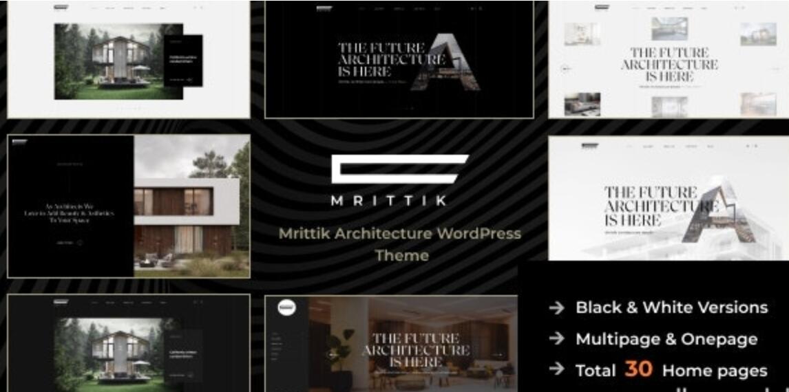 Mrittik v1.0.3 – WordPress建筑和室内设计主题