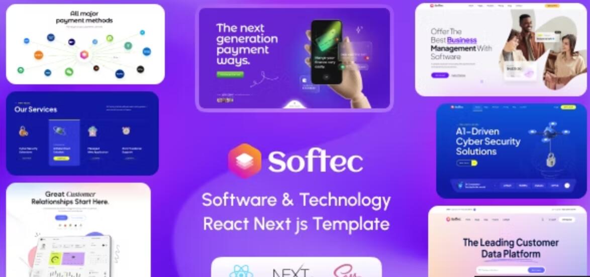 Softec V1.0.0 – Software & Technology React Next js Template