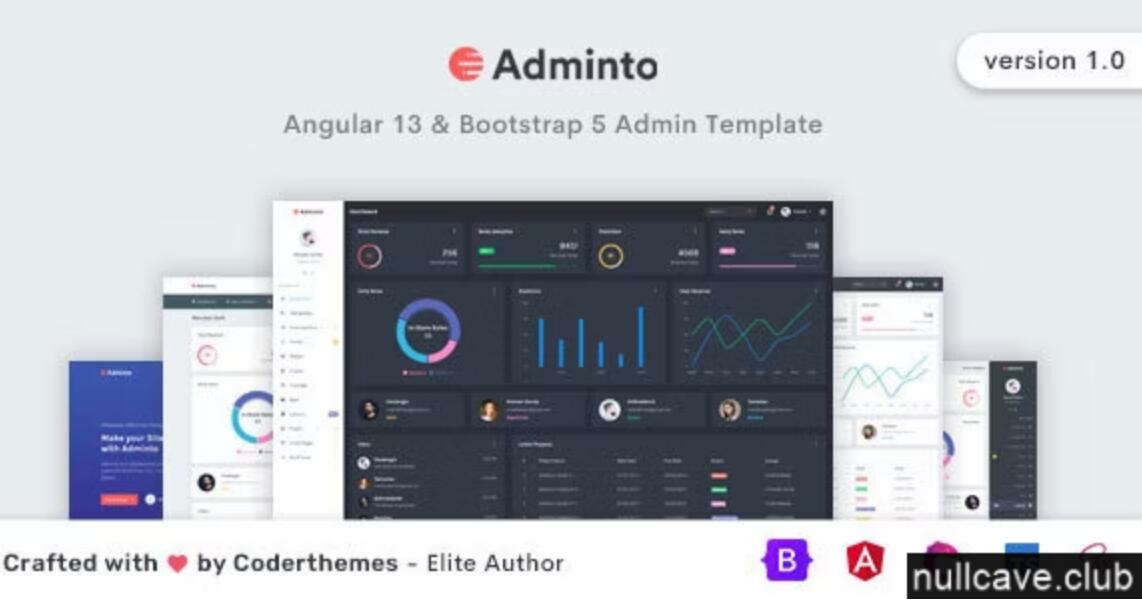 Adminto v1.0.0 – 管理和仪表板模板源码