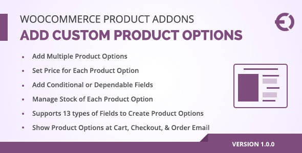 WooCommerce Custom Product Addons, Custom Product Options v3.2.0（已汉化）