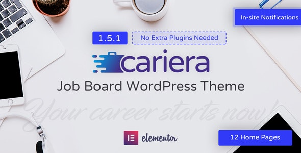 Cariera v1.8.0破解版 –  WordPress 工作管理主题