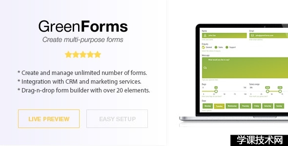 WordPress Form Builder – Green Forms v1.54