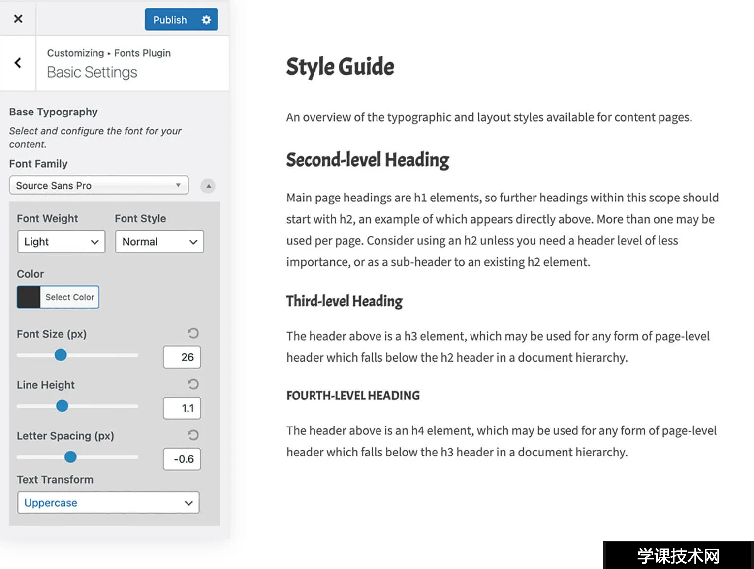 Fonts Plugin Pro v1.7.3 – WordPress 的 Google 字体