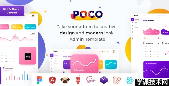 Poco v1.0.0 – Bootstrap 5 HTML, React, Angular 16 Figma & Laravel 10 Admin Dashboard Template