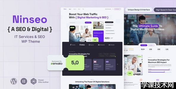 Ninseo v1.0.0 – IT 服务和 SEO WordPress 主题