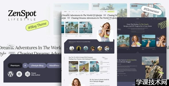 ZenSpot v1.0.0 – WordPress 生活方式博客主题