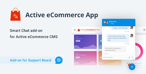 Active eCommerce Chat & Support App for Support Board v1.0.1