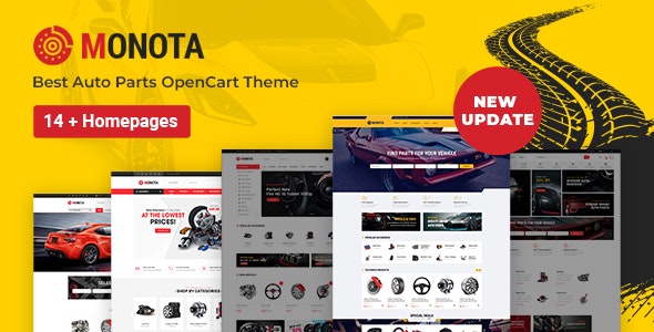 Monota v1.3.0 – 汽车零件、工具、设备和配件商店 OpenCart 主题