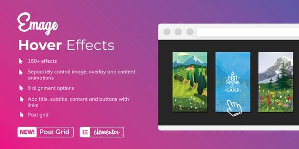 Emage – Elementor 4.5.1的图像悬停效果破解版
