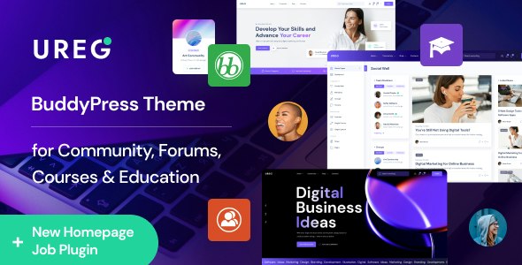 Ureg v1.1.0 – BuddyPress 和社区 WordPress 主题