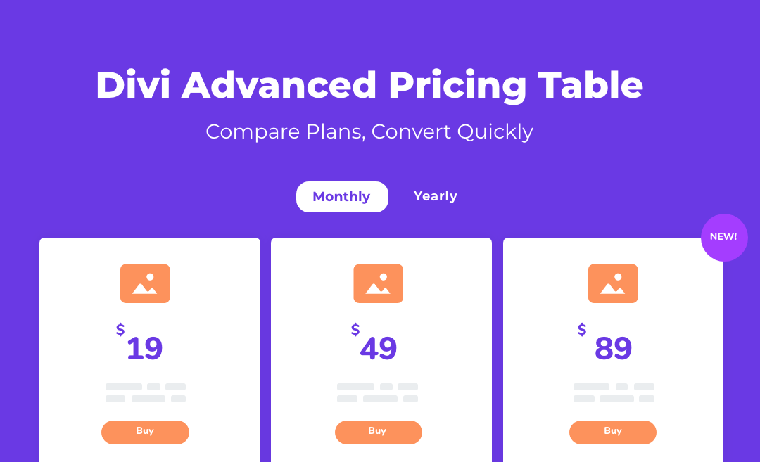 Advanced Pricing Table For Divi v1.0.4