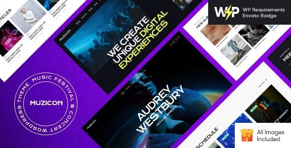 Muzicon v1.9 – Music Festival & Concert WordPress Theme