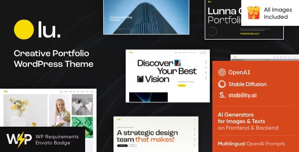 Lunna v1.8 – Portfolio Theme