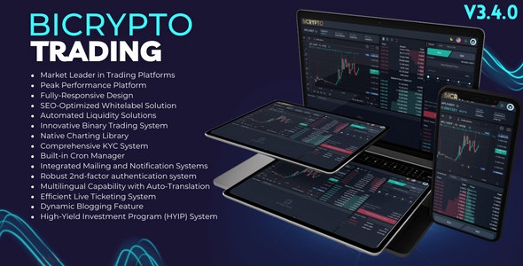 Bicrypto v2.7.2.6 – Crypto Trading Platform, Binary Trading, Investments, Blog, News & More!