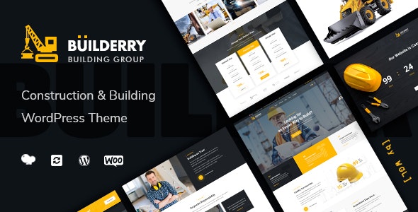 Builderry v1.2.7 – WordPress 建筑主题