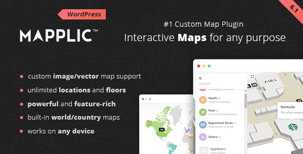 Mapplic v8.4.2破解版（已汉化） – WordPres创建自定义地图插件