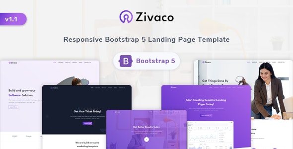 ZIVACO V1.1 – RESPONSIVE BOOTSTRAP 5 LANDING PAGE TEMPLATE