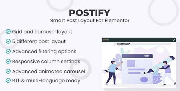 Postify v1.0.0 – Smart Post Layout for Elementor