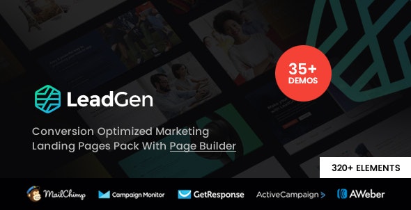 LeadGen v1.8 – Multipurpose Marketing Landing Page Pack with HTML Builder