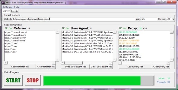 Mass Site Visitor v2.4.2 – Windows 流量机器人