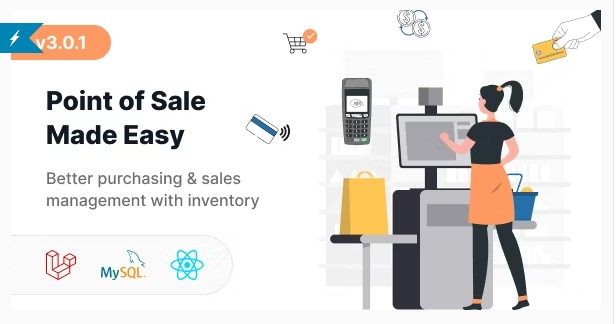 Pos V3.0.2（已汉化） – Ultimate Pos System With Inventory Management System – Point Of Sales – React Js – Laravel Pos