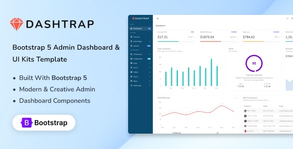 Dashtrap V1.0 – Bootstrap 5 Admin Dashboard & Ui Kits