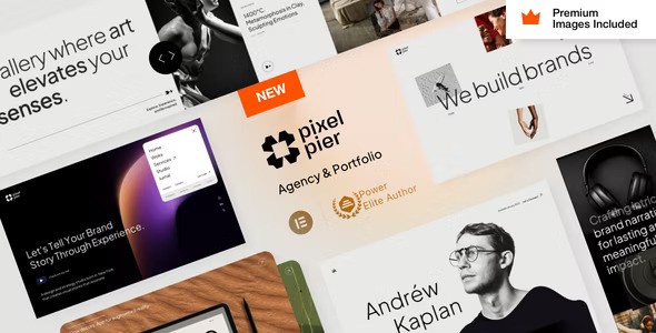 Pixelpiernyc v4.0 – Creative Agency 和 Portolio WordPress 主题