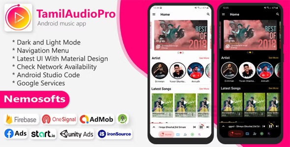 Tamilaudiopro v7.1 – 在线音乐流媒体应用程序