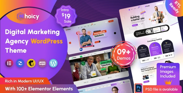 Choicy v2.0.0 – Digital Marketing Agency WordPress Theme