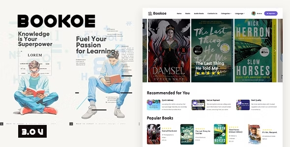 Bookoe v3.0 – BookStore Script System with website