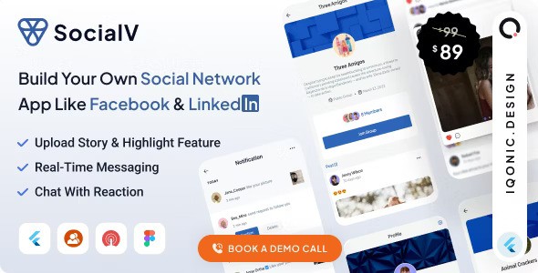 SocialV v7.3.0 – Social Network Flutter App with BuddyPress (WordPress) Backend