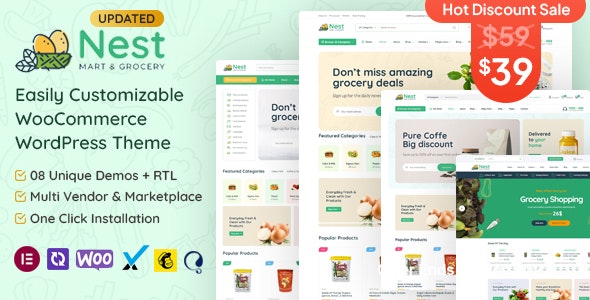 Nest v1.7.8 – WordPress 杂货店 WooCommerce 主题