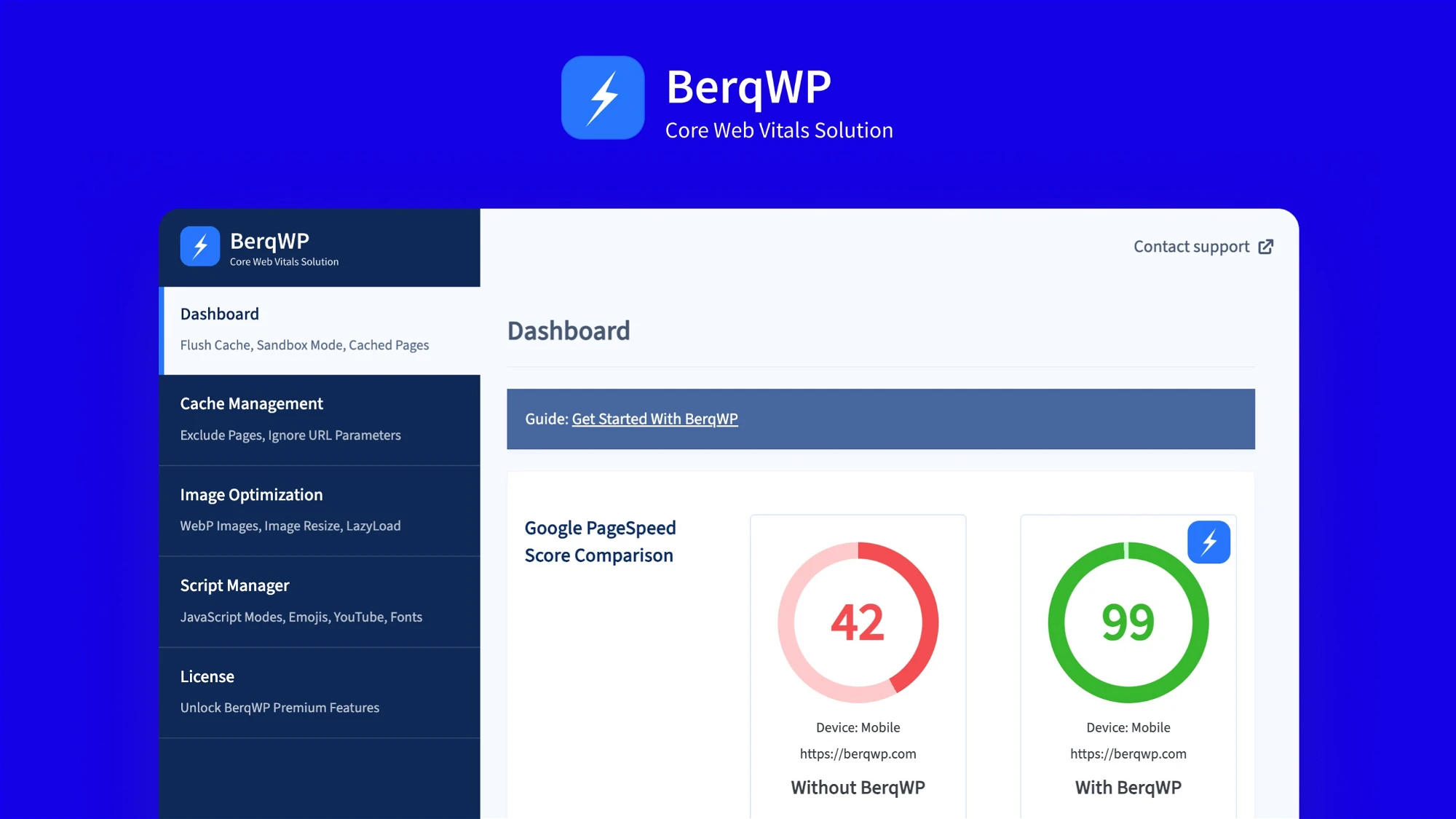 BerqWP v1.9.2 – WordPress自动优化速度插件