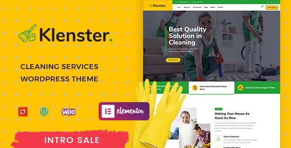 Klenster v1.0.9 – 清洁服务 WordPress 主题