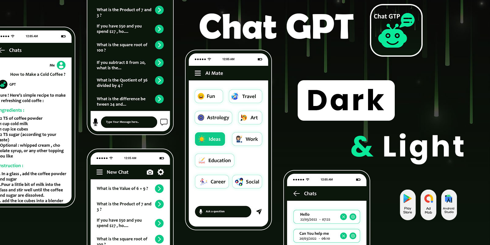 Chat GTP v1.0 – ChattyAI – Android 源码