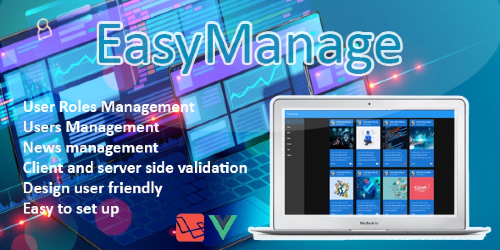 EasyManage v1.0 – Laravel Starter Kit