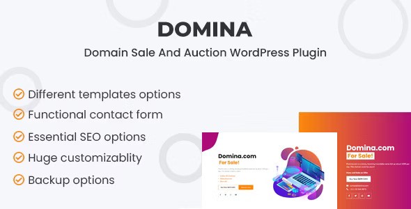 Domina v1.1.0 – 域名出售和拍卖插件