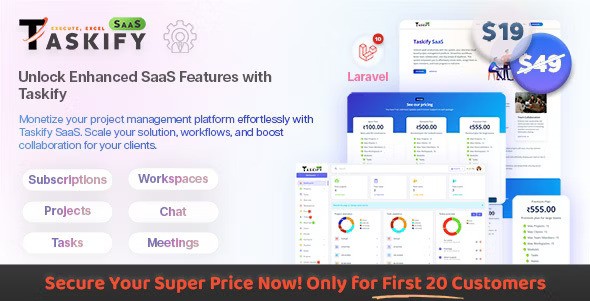 Taskify SaaS v1.1.0 – Laravel 中的项目管理系统